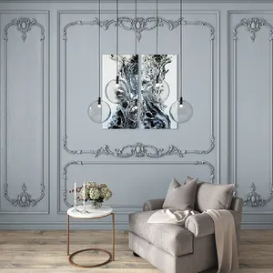 C-009-1-1 Elongated floral ornament from oak - 2